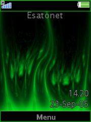 Fire Green W910  theme