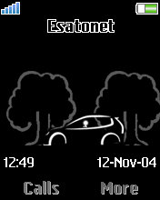 Animated fast car K750  theme