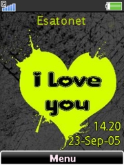I love you W890  theme