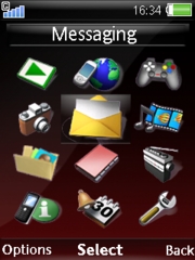 Black n Red W910  theme
