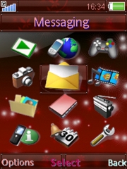 Midnight Red K800 / K800i theme