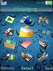 Drops with sound W910  theme