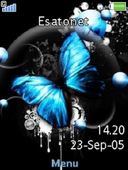 Blue Butterfly T715  theme