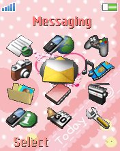 Pink Pink W810  theme