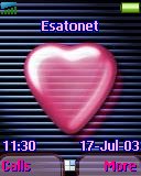 Pink heart t637 theme