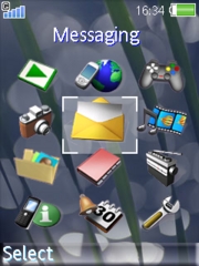 Blue green K800 / K800i theme
