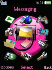 Wink red W890  theme