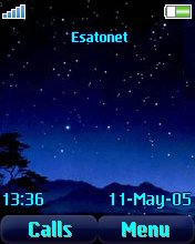 Night sky W810  theme