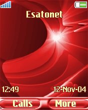 Abstract Red K750  theme