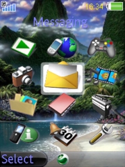 Beach of Paradise K810 theme