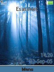 Blue Forest theme for Sony Ericsson W980