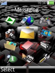 Red orbs K810 theme