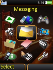 Golden gate K810 theme