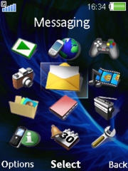 Blue Vapour W890  theme