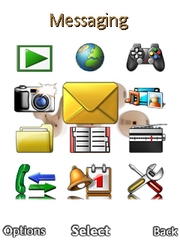 Grouped Desktop theme for Sony Ericsson Hazel