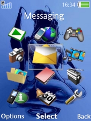 Angel thinking W890  theme
