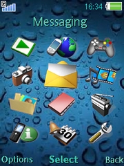 Drops theme for Sony Ericsson K850