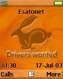 Flaming Bunny t630 theme