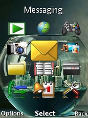 City in a bowl theme for Sony Ericsson T700