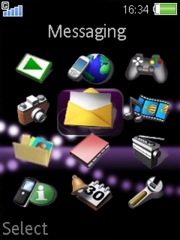Violet Vintage K810 theme