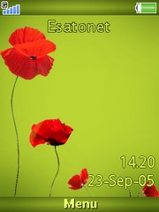 Blooming flowers theme for Sony Ericsson Cedar