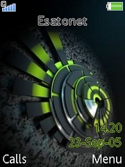 Black and Green W580 theme