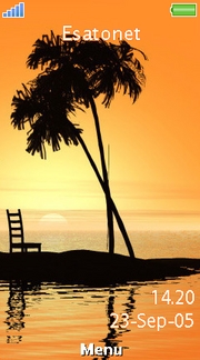 Sunset Beach theme for Sony Ericsson Aino