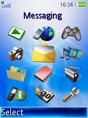 Blue Spider W830 theme