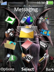 Angel of the Dark W890  theme