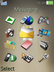 Animated Fall theme for Sony Ericsson W888
