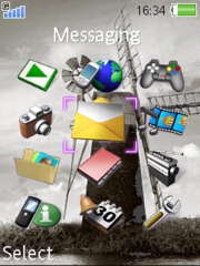 Windmill Grey K800 / K800i theme