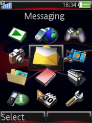 Tribal flame K810 theme