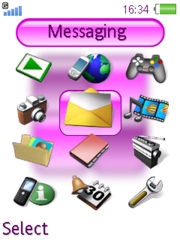 Pink and Purple K810 theme