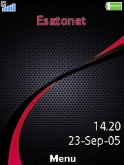Carbon Red theme for Sony Ericsson Yari