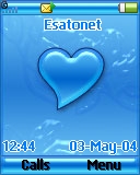 Blue heart W200 / W200i theme