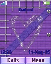 Violet Heart ani Z550  theme