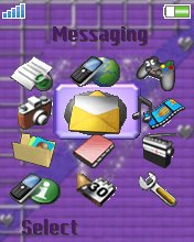Violet Heart ani Z550  theme