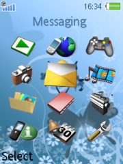 Blue spirit W830 theme