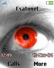 Glowing Red Eye Theme K750  theme