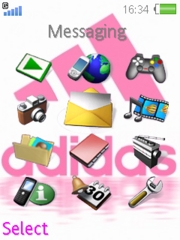 Pink Adidas K800 / K800i theme