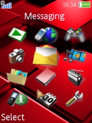 Red Vision W850 theme