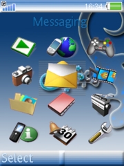 Blue salamander W850 theme