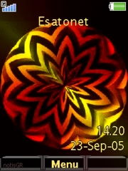 Fractal Sunflower W910  theme