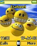 Yellow_Smiles t610 theme