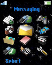 Blinking stars W810  theme