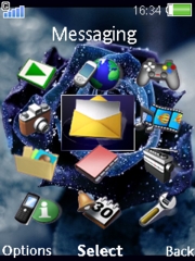 Blue rose W910  theme