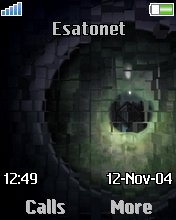 Green Eye K750  theme