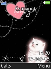 Lovely Cat theme for Sony Ericsson W888