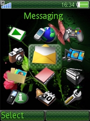 Animated Butterfly W830 theme