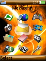 Fire Eye W580 theme